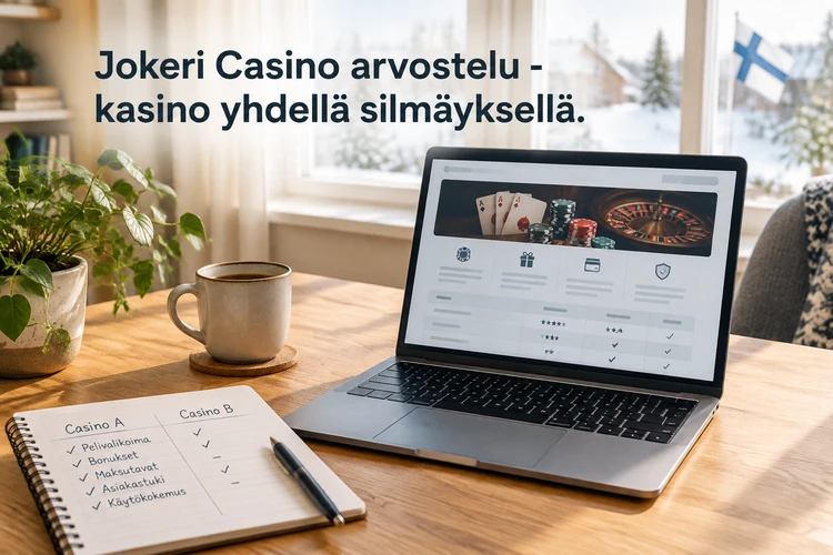 Jokeri Casino arvostelu - kasino yhdellä silmäyksellä