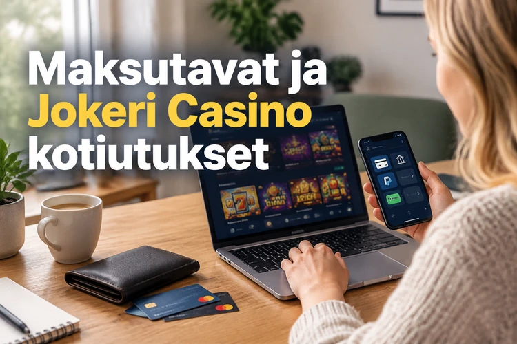 Maksutavat ja Jokeri Casino kotiutukset